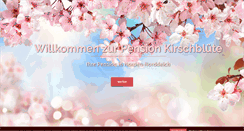 Desktop Screenshot of pensionkirschbluete.de
